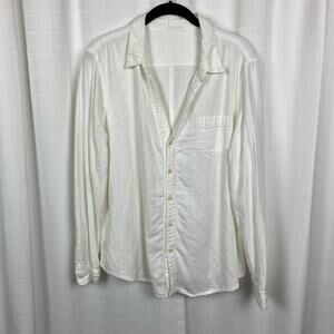 CP Shades White Cotton Button Up Shirt Sz.L